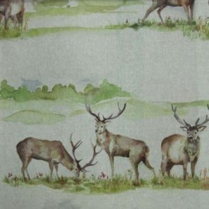 Moorland stag linen product detail
