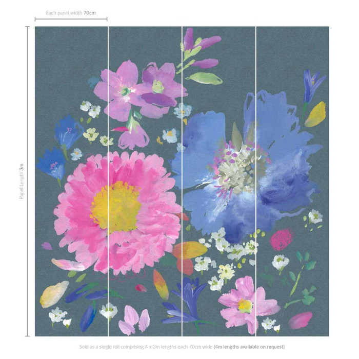 Bluebellgray kippen mural wallpaper 2 product detail