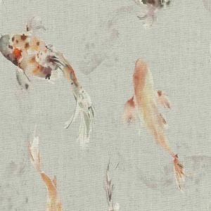 Koi carp linen amber product detail