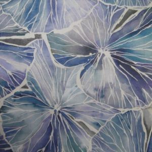 Voyage fabric nelumbo sapphire product detail