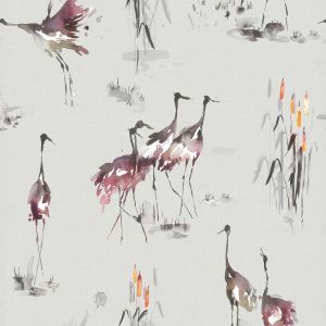 Voyage wallpaper cranes tourmaline product detail