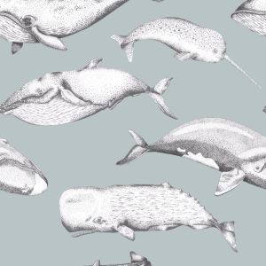Voyage wallpaper balaenae duck egg product detail