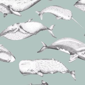 Voyage wallpaper balaenae mint product detail