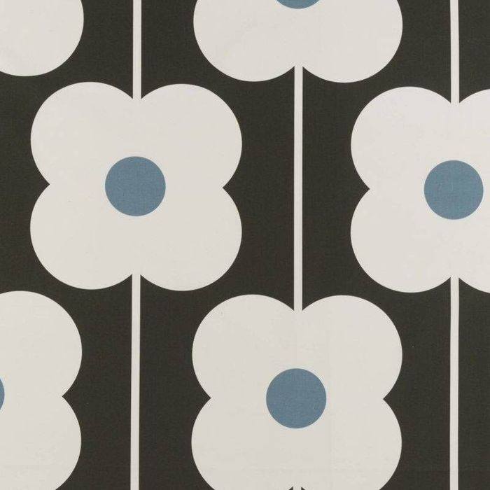 Orla Kiely Abacus Flower Fabric Powder Blue Top Designer