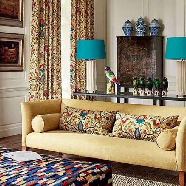 Zoffany Cosmati Embroidery Fabric ZAQF333084 Top Designer