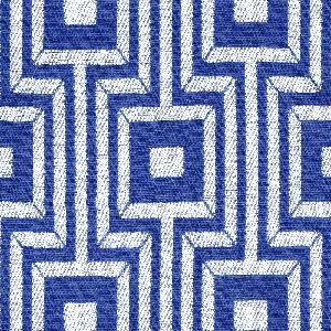 Ian mankin fabric maze cobalt product detail