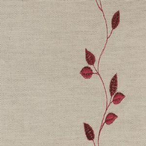 Ian mankin fabric embroidered union leaf claret product detail