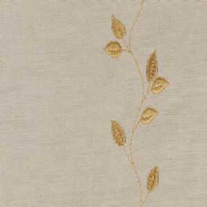 Ian mankin fabric embroidered union leaf gold product detail