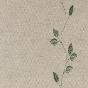 Ian mankin fabric embroidered union leaf sage product detail