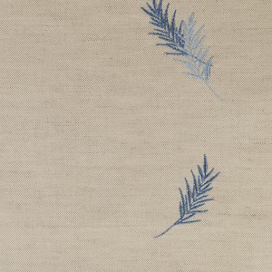 Ian mankin fabric embroidered union fern blue product detail