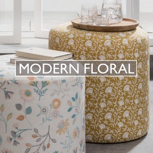 modern floral fabric