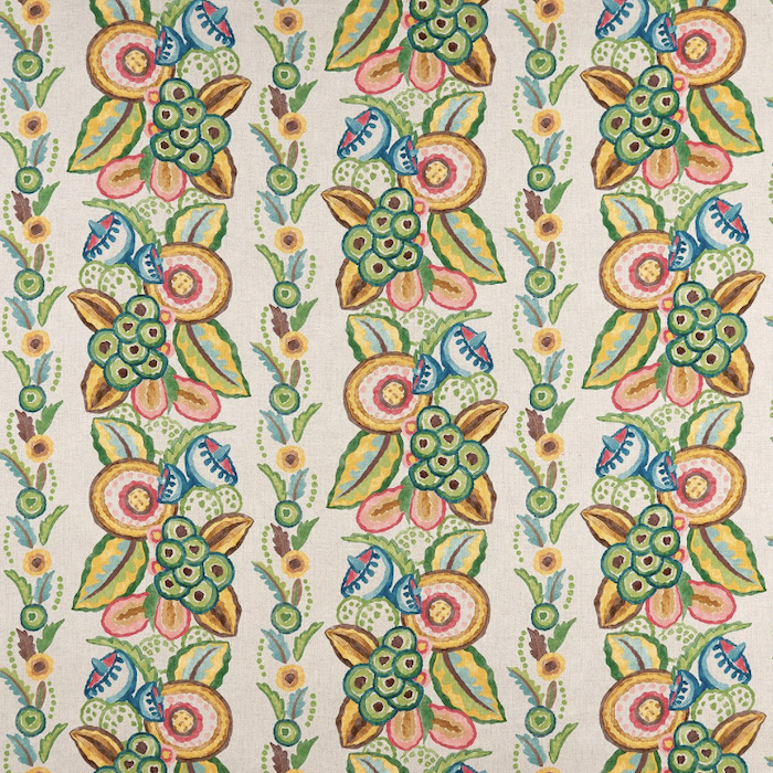 Nina Campbell Ashdown Stripe Fabric NCF4363 Top Designer