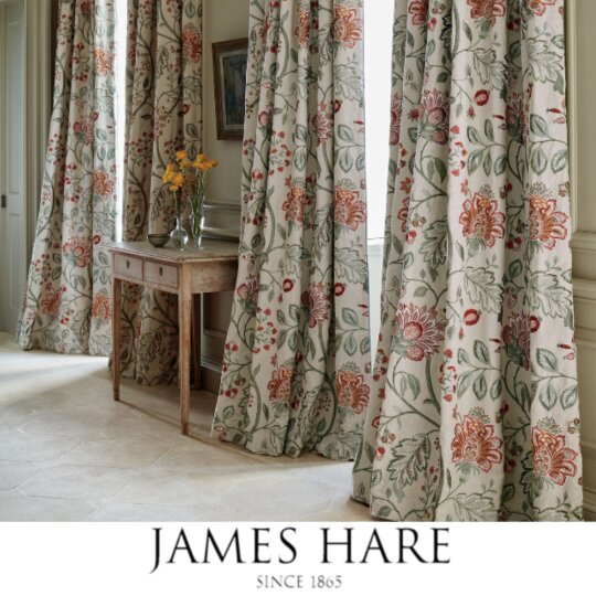 James harw fabric large square