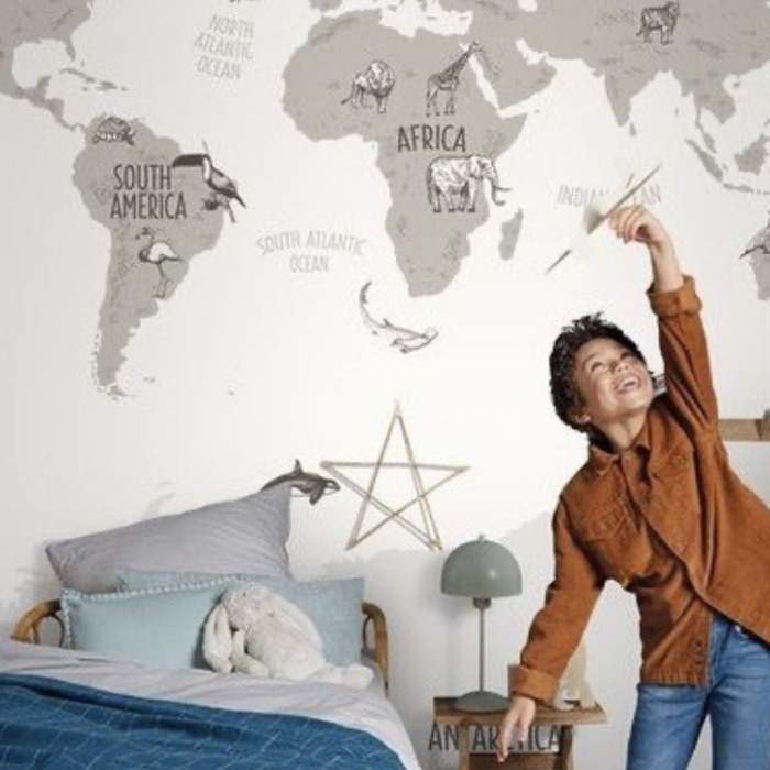 Our planet world map wallpaper 2 product detail