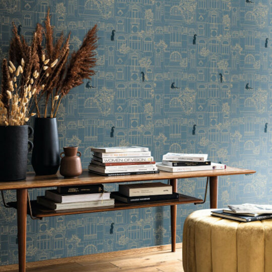 Golden age wallpaper collection large square