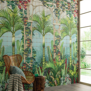 Palm house trellis wallpaper product detail
