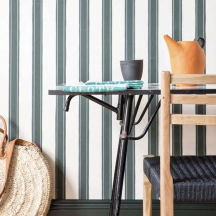 Block print stripe wallpaper product detail