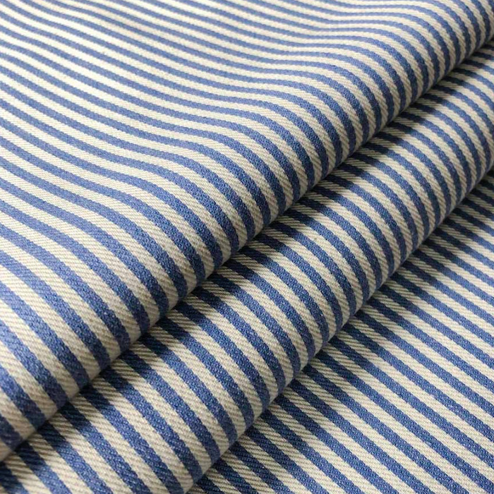 Candy stripe indigo fabric product detail