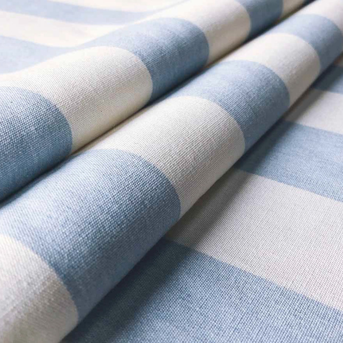 Devon stripe bluebell fabric product detail