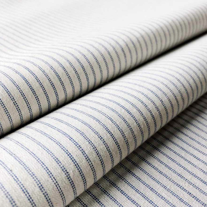 Lining stripe indigo fabric product detail