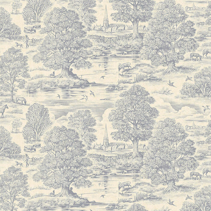 Lewis and Wood Royal Oak Wallpaper LW179 Aerial Top Designer