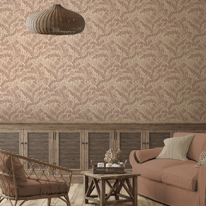 Mulberry thistle wallpaper product detail