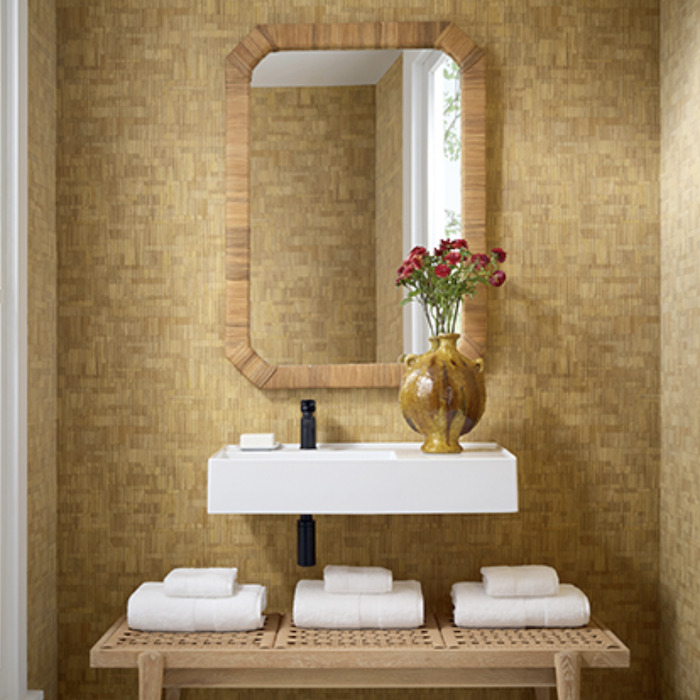 Bamboo mosaic wallpaper product detail