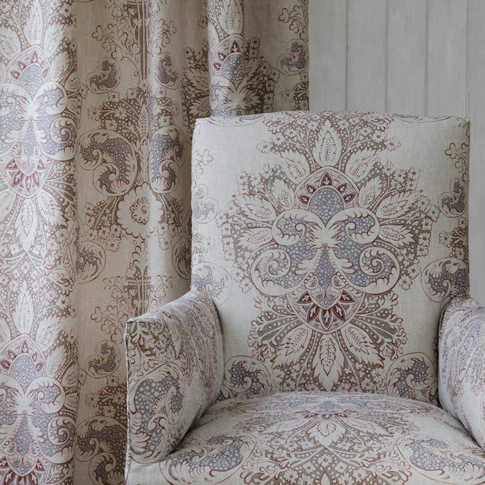 Rococo linen fabric product detail