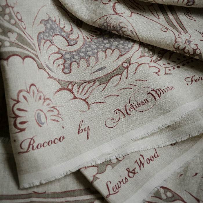 Rococo linen fabric 2 product detail