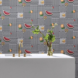 Frutta e geometrico wallpaper product listing
