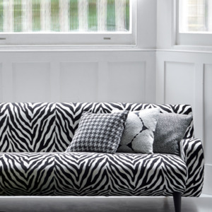 Clarke and clarke black and white collection product listing