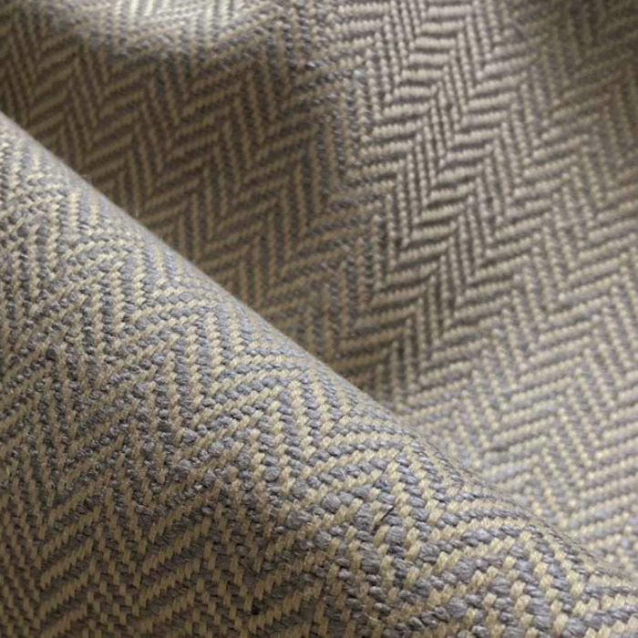 Herringbone court grey fabric product detail