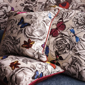 Butterfly garden fabric product listing