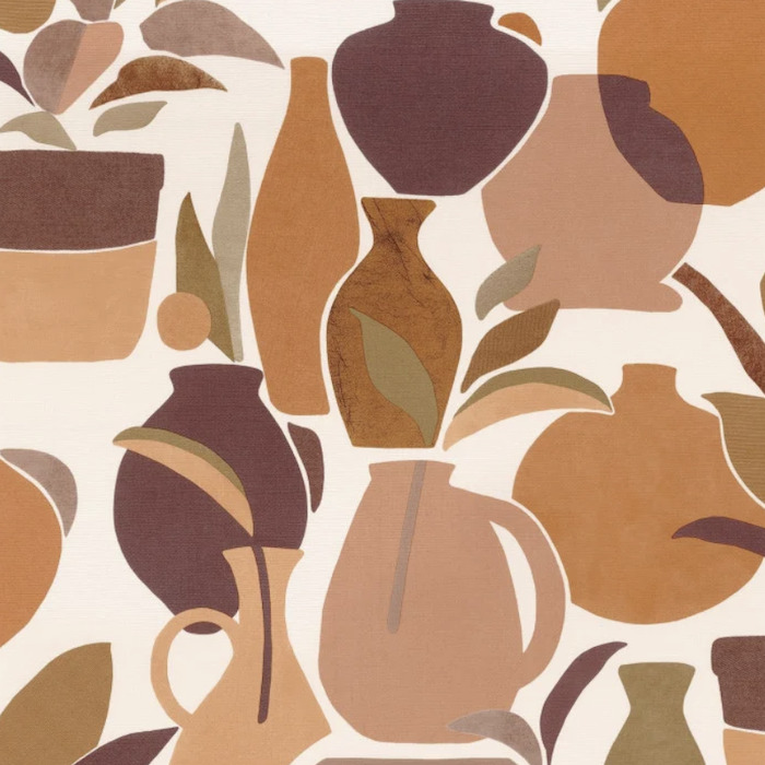 Casamance terra rossa wallpaper 3 product detail