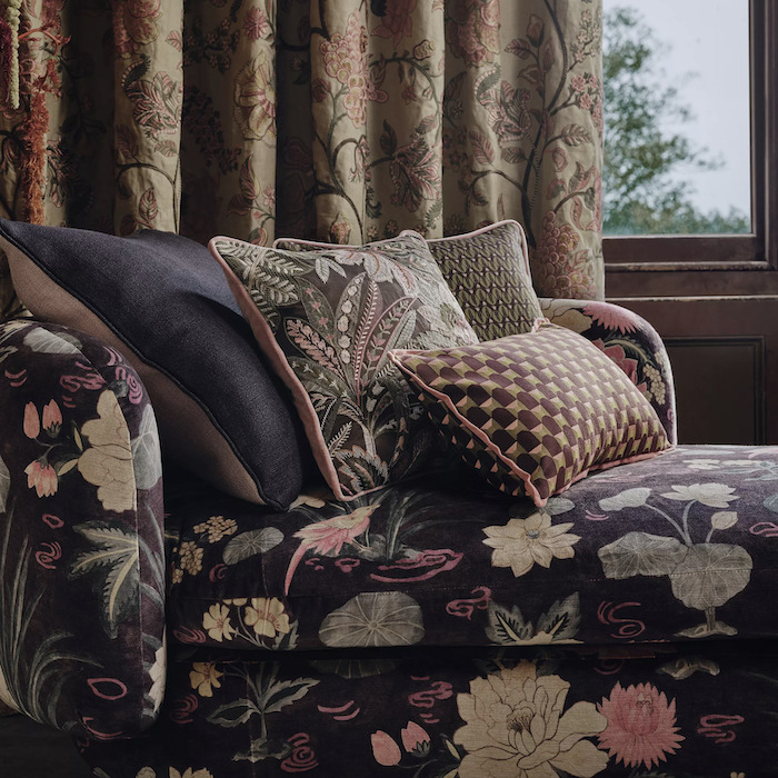 Lotus garden fabric product detail