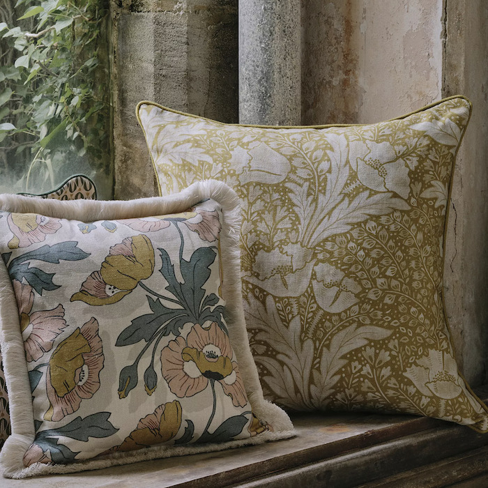 Tudor poppy fabric product detail