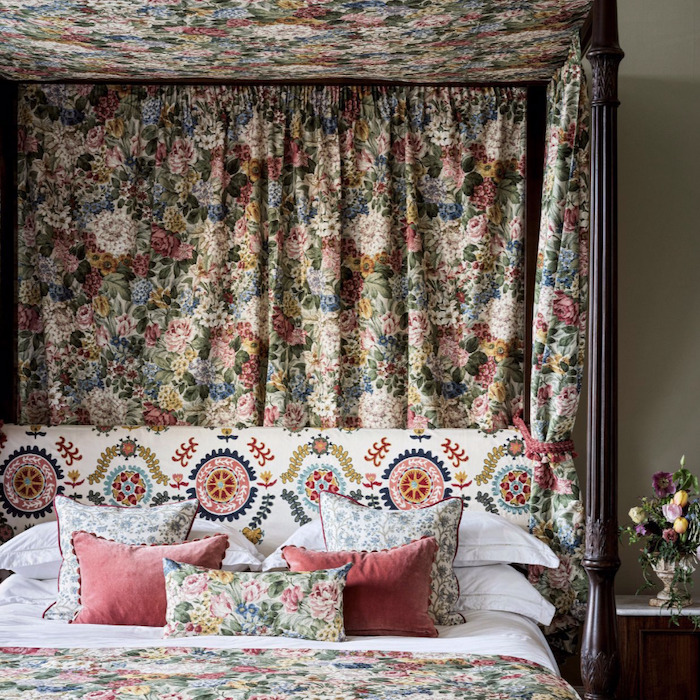 Hydrangea rose fabric product detail