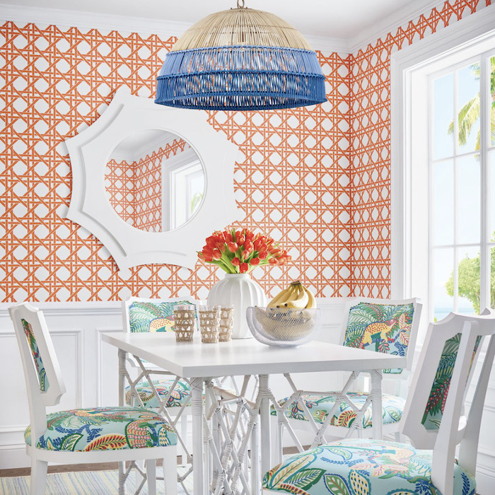 Canary trellis wallpaper product detail