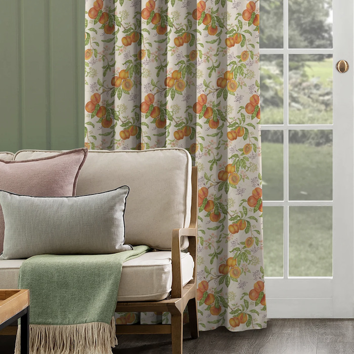Peach harvest fabric product detail