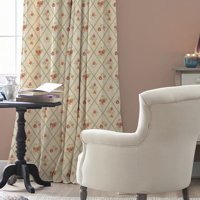 Pomegranate trellis fabric product detail