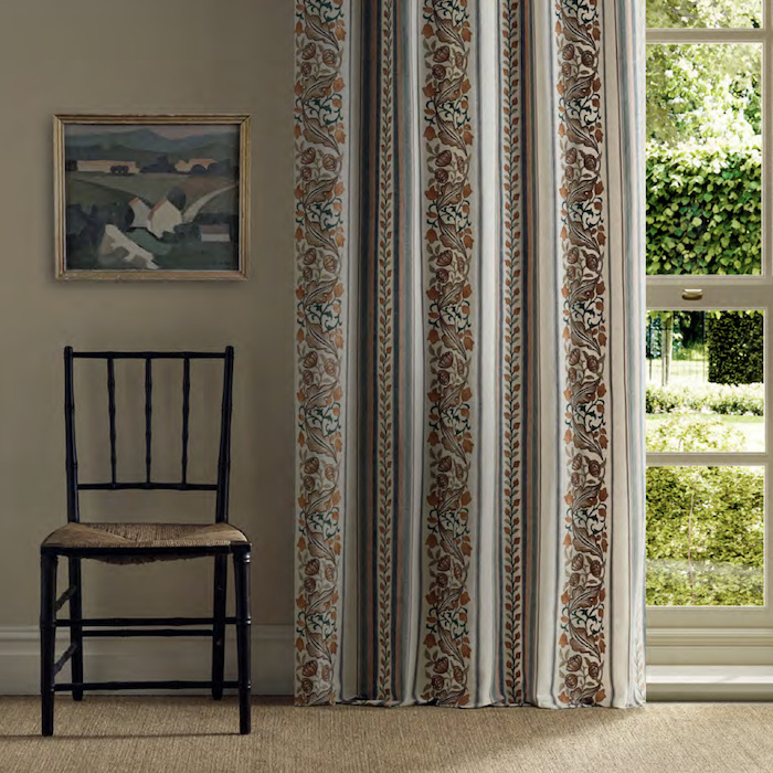 Bluebell peony fabric product detail