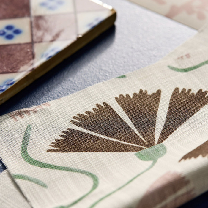 Fringed poppy fabric 2 product detail