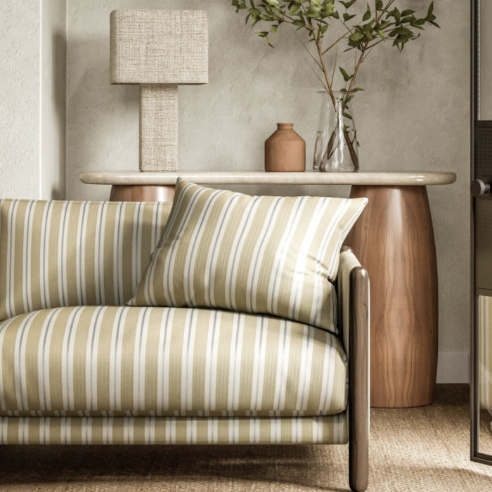 Melton stripe fabric product detail