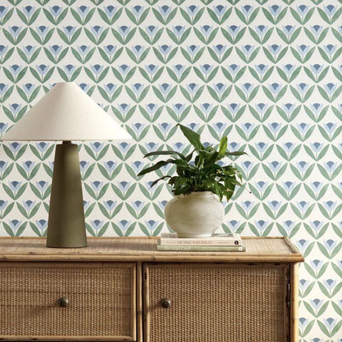 Tulip trellis wallpaper product detail