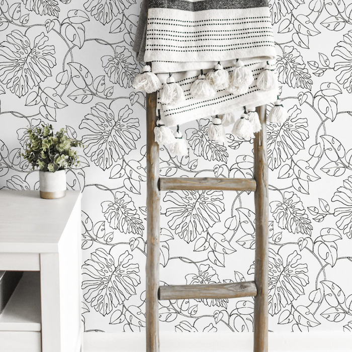 Tropical linework wallpaper 2 product detail