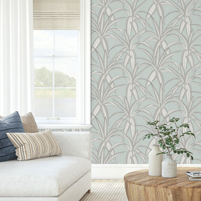 Tossed cradle plant wallpaper product detail