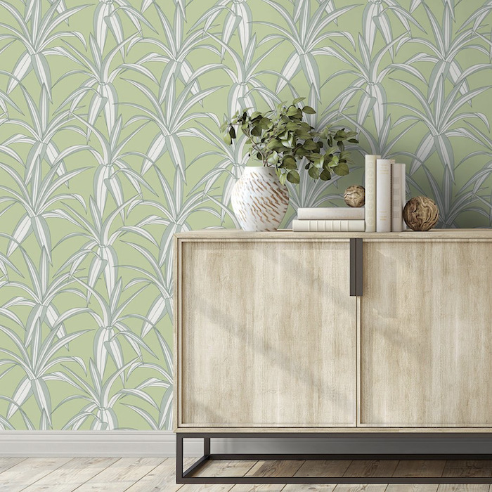 Tossed cradle plant wallpaper 2 product detail