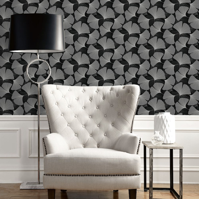Tossed ginkgo leaf wallpaper product detail