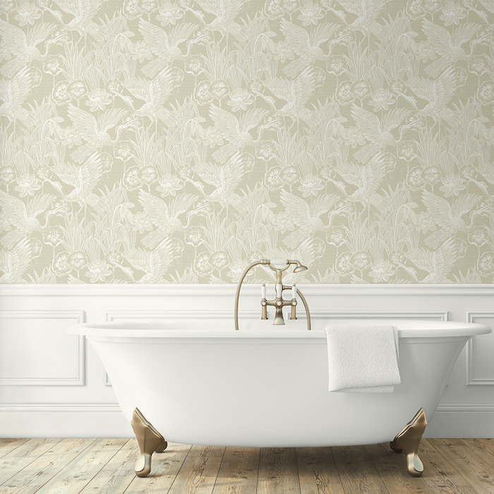 Floral heron wallpaper 2 product detail