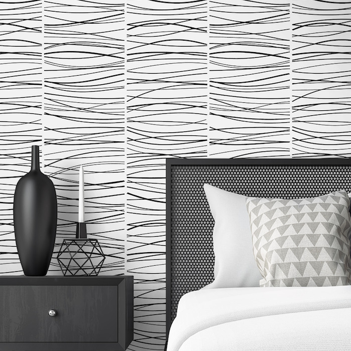 Wave lines wallpaper product detail